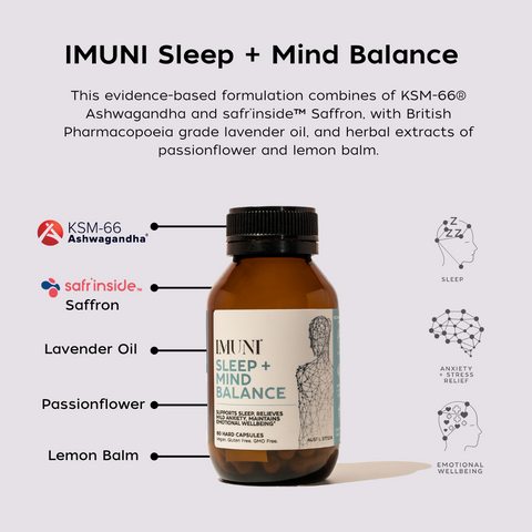 IMUNI Sleep + Mind Balance - 60  Capsules