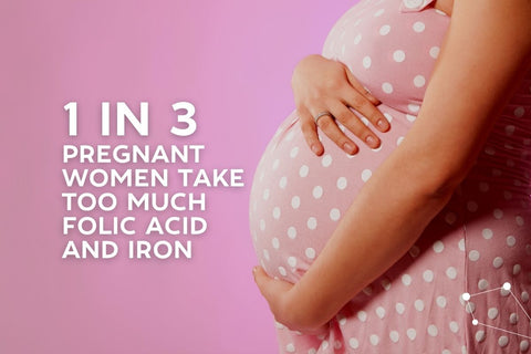1 in 3 pregnant women take too much folic acid and iron