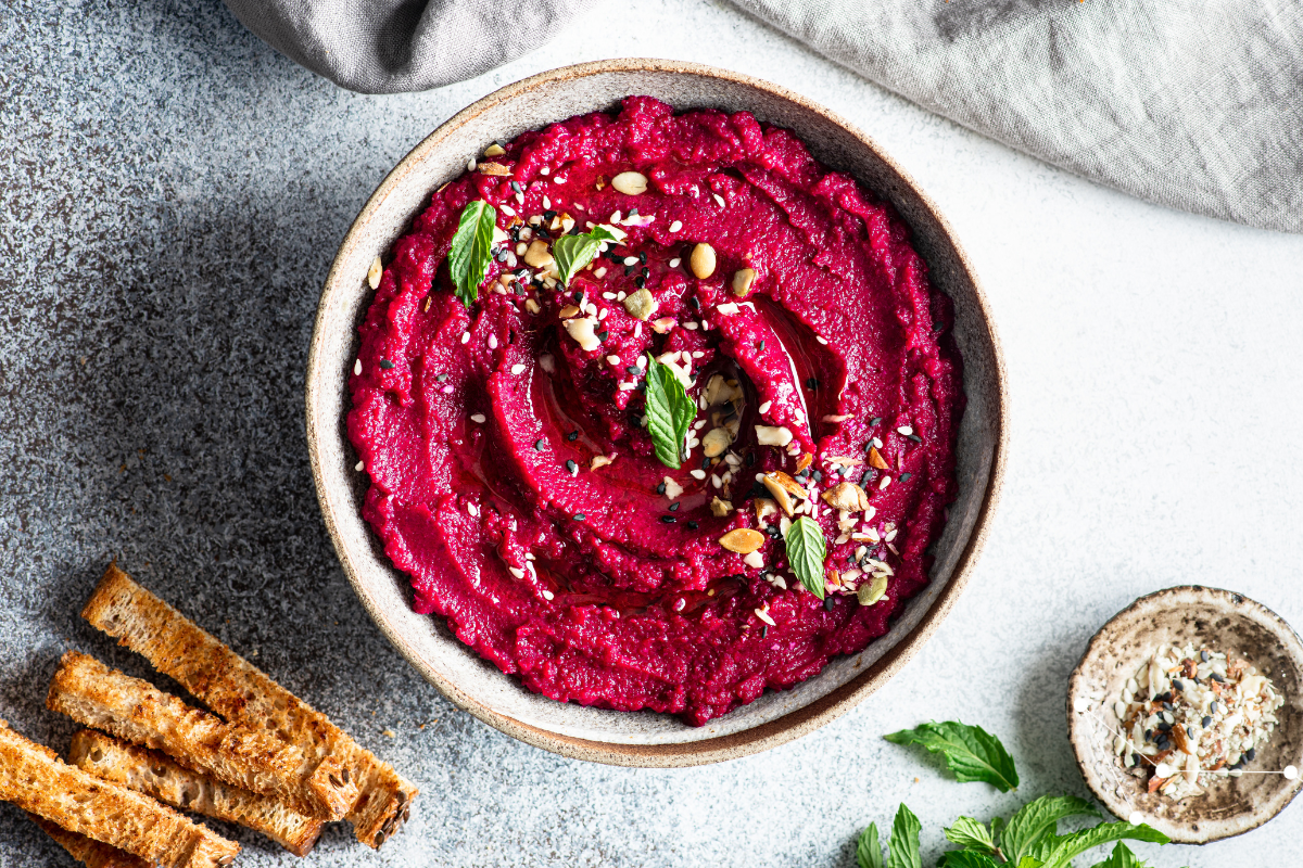 Recipe: Beet and Ricotta Hummus