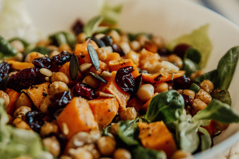 Roast Vegetable and Chickpea Bowls